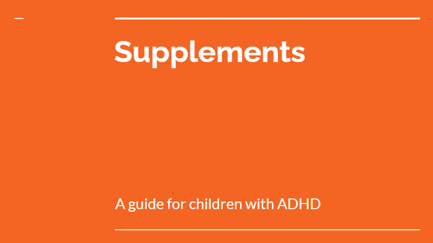 Supplements - ADHD Quick and Easy Guide -Dr. Martin Meindl - IA